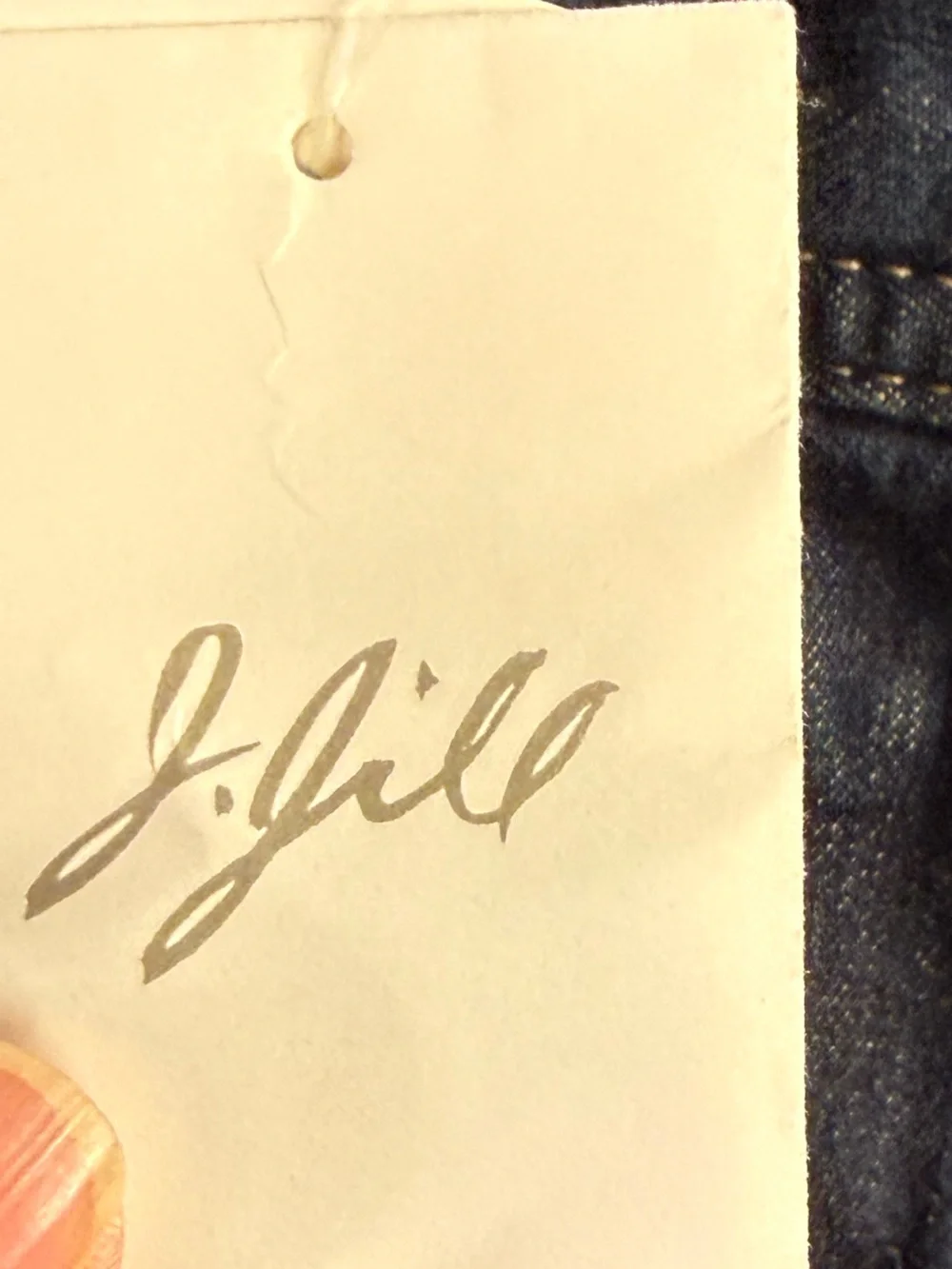 NWT J. Jill Genuine Fit Below Waist Cropped Denim Jeans Blue‎ 10T